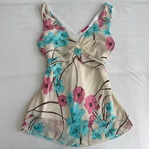 Vintage Y2K Floral Babydoll Top
